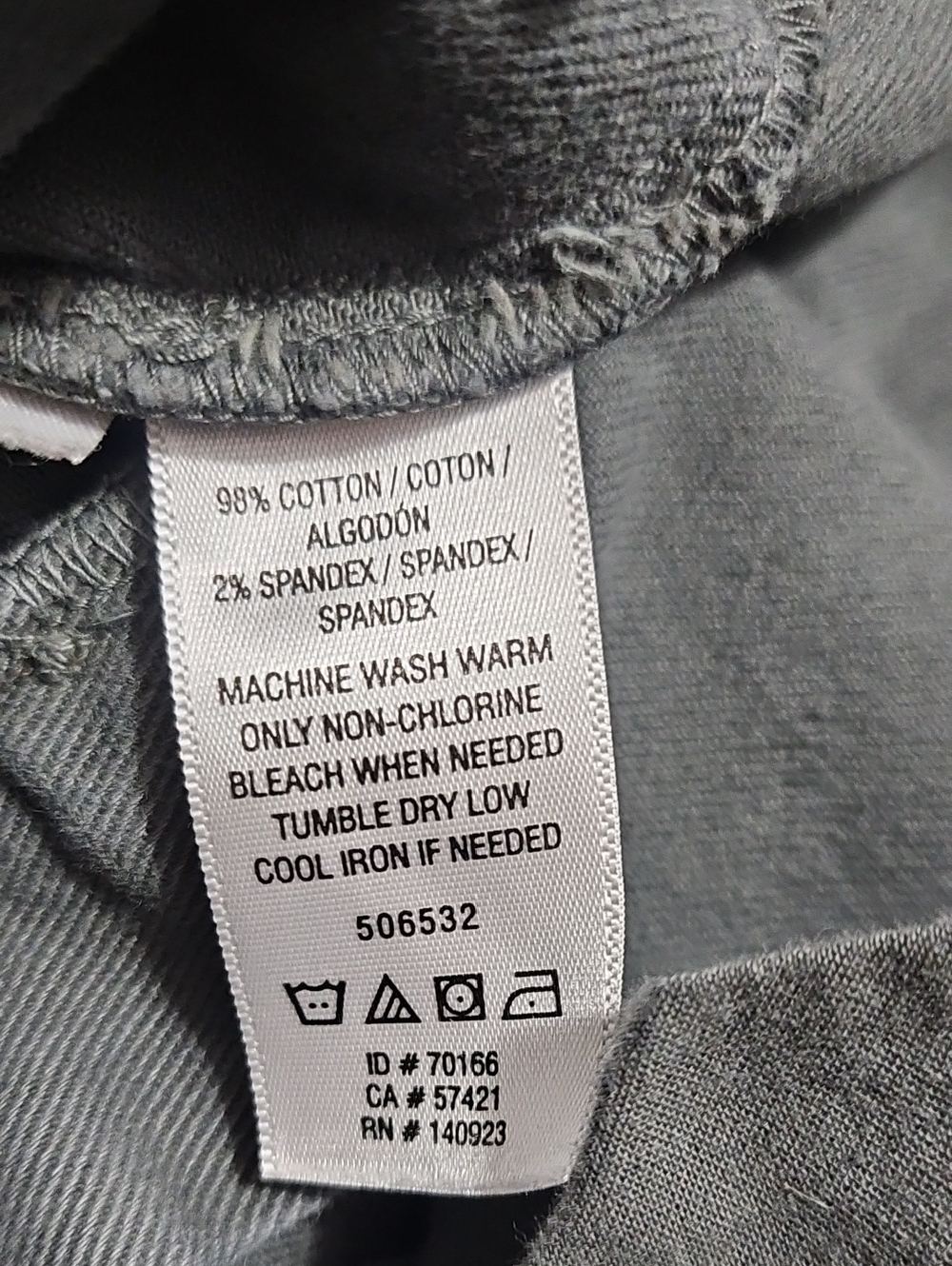 LOFT Gray Denim-Texture Pants - Picture 11 of 12
